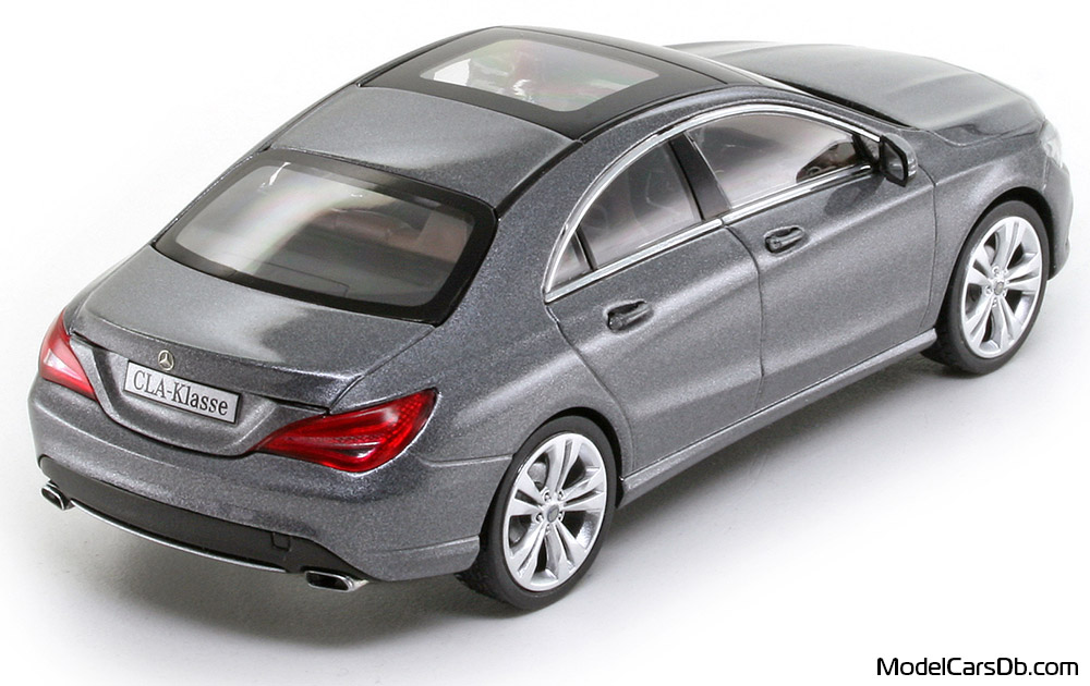 2014 - Mercedes CLA 200 (C117) Schuco 1/43 (Grey) Rear right side