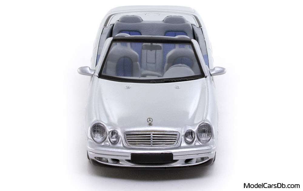1999 - Mercedes CLK 230 (A208) Schuco 1/43 (Сребрист) Предница