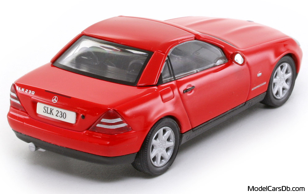 1997 - Mercedes SLK 230 (R170) Herpa 1/43 (Rot) Hinten rechte seite