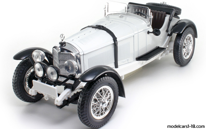 1928 - Mercedes SSKL (W06) Bburago 1/18 - Vorne linke Seite