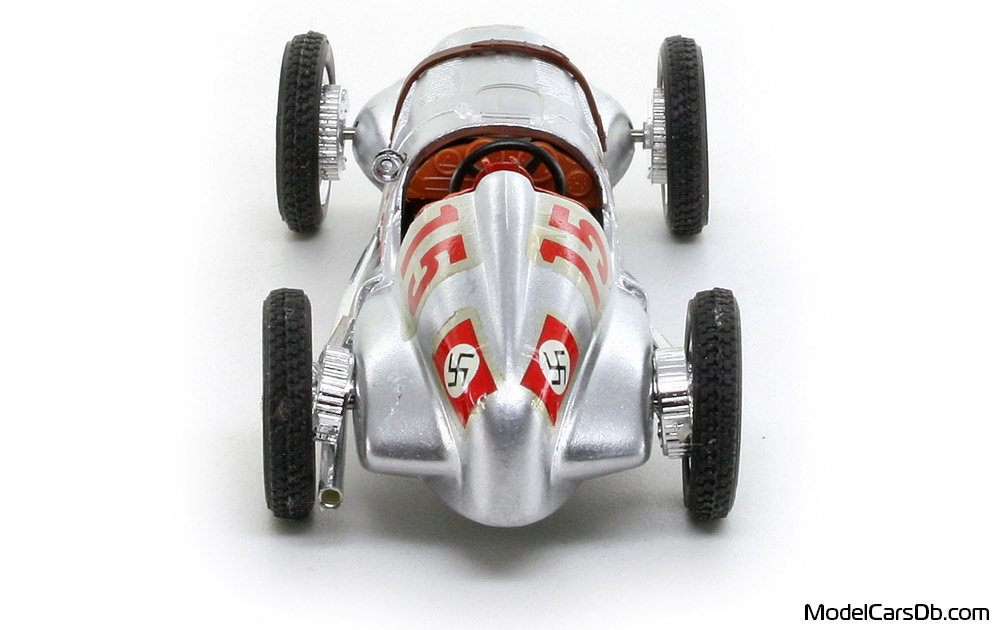 1938 - Mercedes W125 Brumm 1/43 (Silver) Rear end