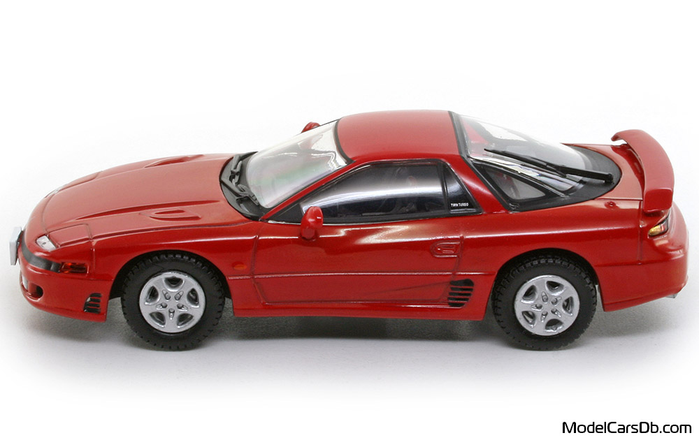 1990 - Mitsubishi 3000 GTO Norev 1/43 (Red) Side