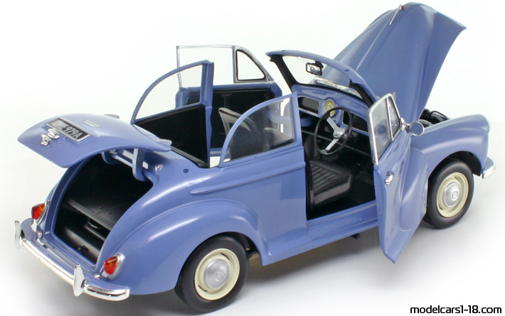 1959 - Morris Minor 1000 Tourer Minichamps 1/18 (Lila) Zu öffnende Teile