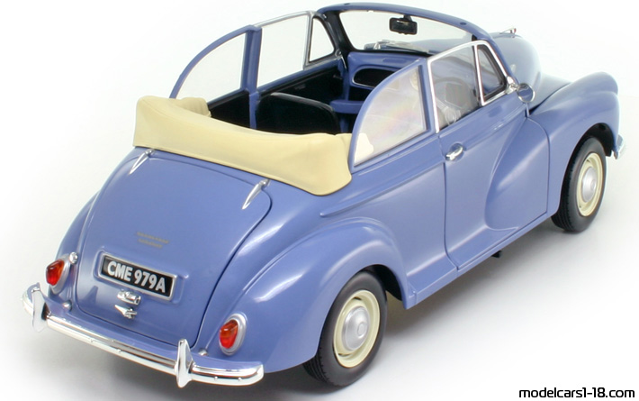 1959 - Morris Minor 1000 Tourer Minichamps 1/18 (Lila) Hinten rechte seite