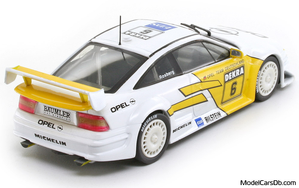 1993 - Opel Calibra V6 Minichamps 1/43 (White / Yellow) Rear right side