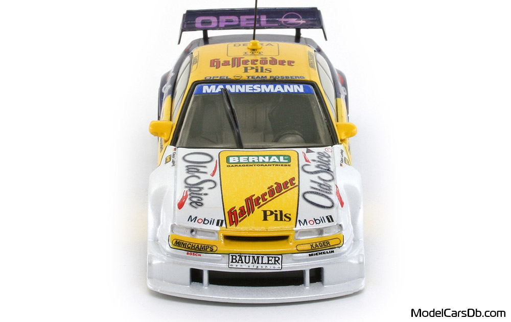 1995 - Opel Calibra V6 Minichamps 1/43 (Yellow / Blue) Front end