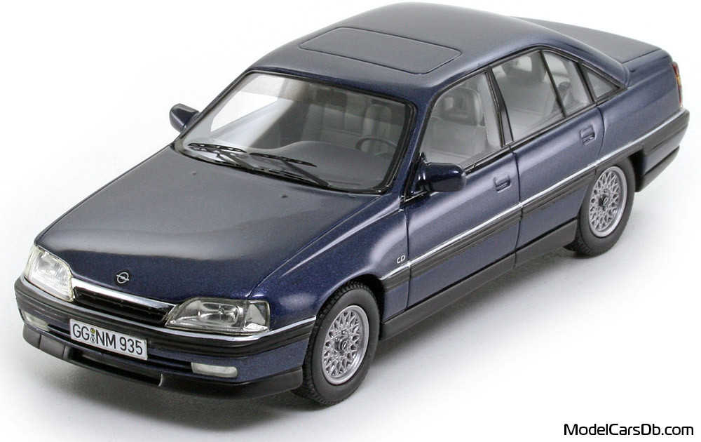 1991 - Opel Omega CD 2.6i Neo Scale Models 1/43 (Blue) Front left side