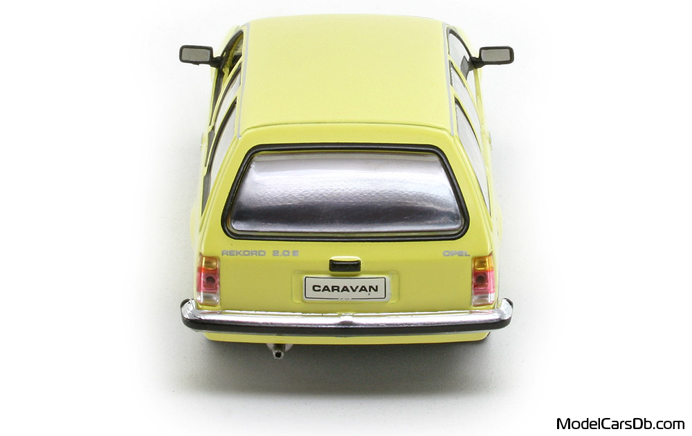 1977 - Opel Rekord Caravan 2.0 E Altaya 1/43 (Yellow) Rear end