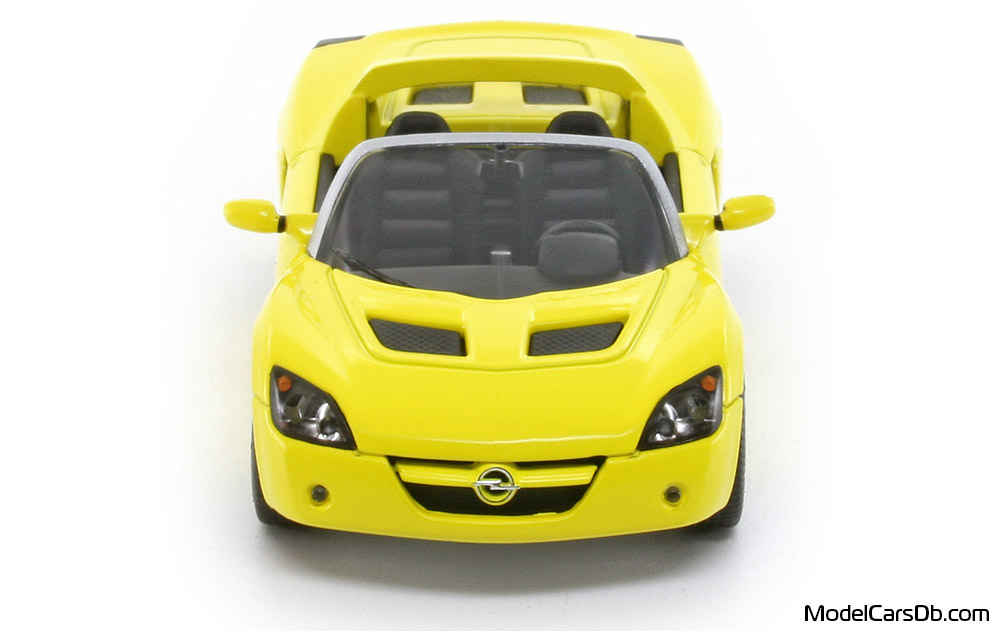 2000 - Opel Speedster Schuco 1/43 (Gelb) Front