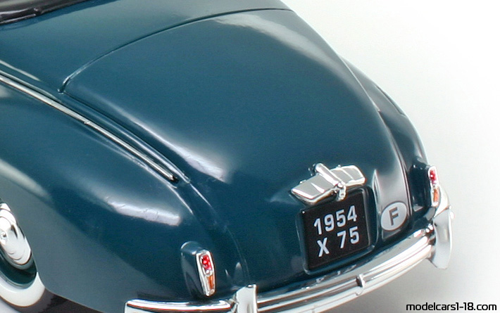 1954 - Peugeot 203 Solido 1/18 (Grün) Kofferraum / Klappbare Scheinwerfer