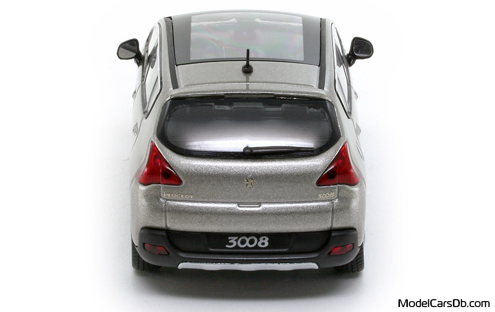 2008 - Peugeot 3008 Norev 1/43 (Grau) Heck