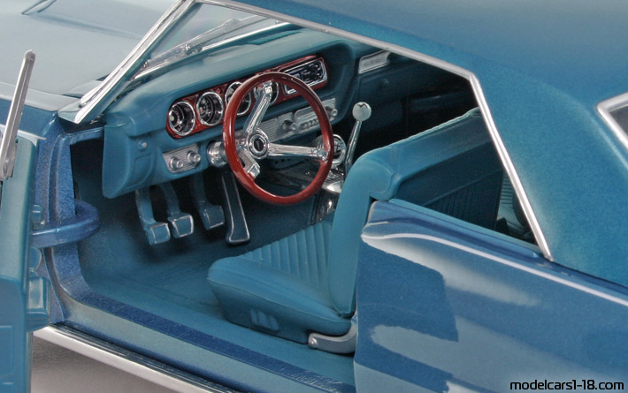 1965 - Pontiac GTO Maisto 1/18 (Синий) Интерьер панель приборов