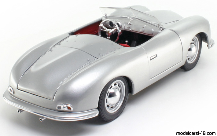 1948 - Porsche 356 Nr. 1 Maisto 1/18 (Silver) Rear right side