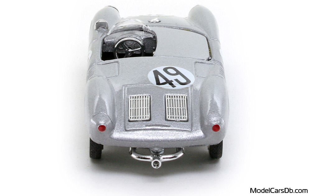 1955 - Porsche 550 RS Brumm 1/43 (Silver / White) Rear end