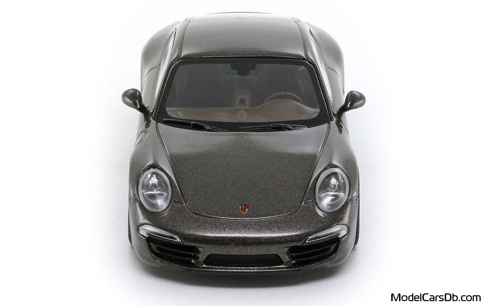 2014 - Porsche 911 Carrera 4S (991) Minichamps 1/43 (Grau) Front