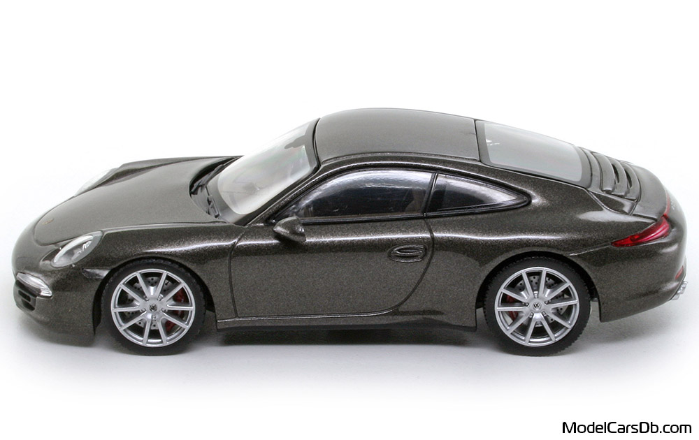 2014 - Porsche 911 Carrera 4S (991) Minichamps 1/43 (Grau) Seite