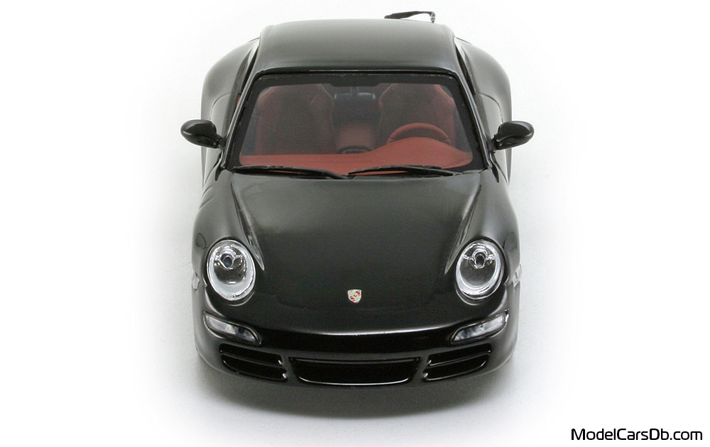 2005 - Porsche 911 Carrera 4S (997) Minichamps 1/43 (Black) Front end