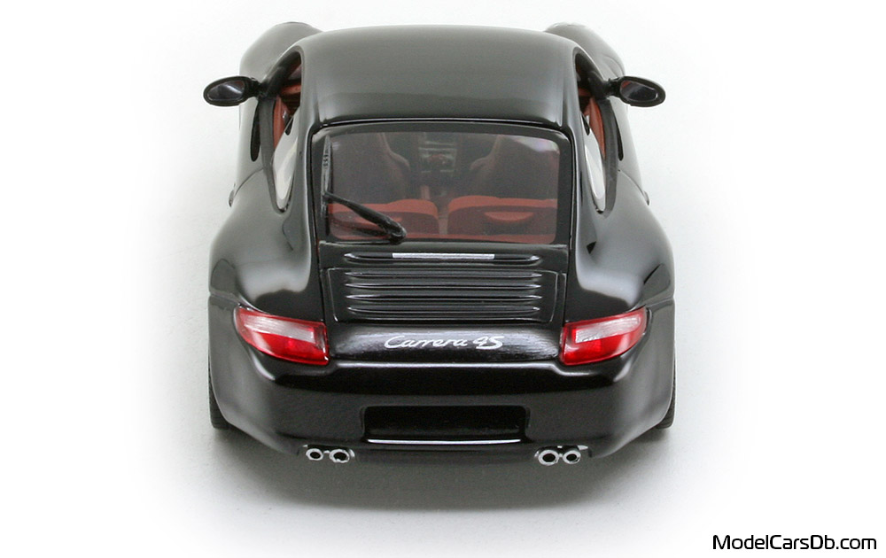 2005 - Porsche 911 Carrera 4S (997) Minichamps 1/43 (Black) Rear end