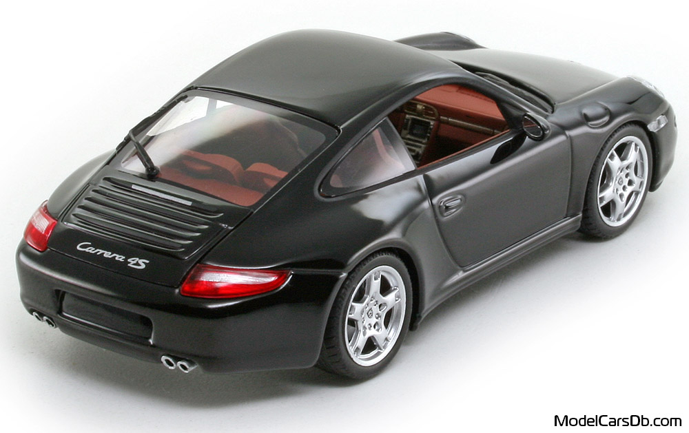2005 - Porsche 911 Carrera 4S (997) Minichamps 1/43 (Black) Rear right side