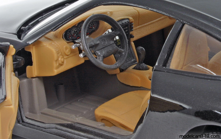 1997 - Porsche 911 Carrera (996) Bburago 1/18 (Schwarz) Innenraum Armaturenbrett