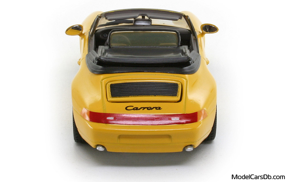 1994 - Porsche 911 Carrera Cabriolet (993) Minichamps 1/43 (Жълт) Задница