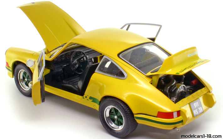 1973 - Porsche 911 Carrera RS 2.7 Jouef Evolution 1/18 (Yellow / Green) Opening parts