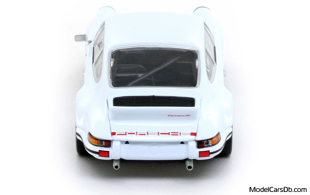 1973 - Porsche 911 Carrera RSR 2.8 Minichamps 1/43 (White / Red) Rear end