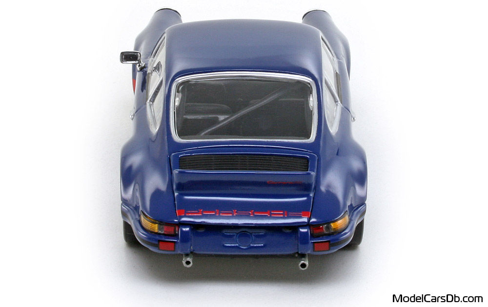 1973 - Porsche 911 Carrera RSR 2.8 Minichamps 1/43 (Blue / Kрасный) Сзади