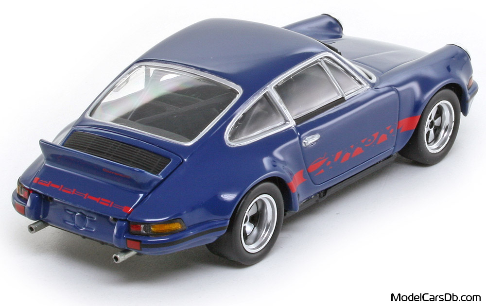 1973 - Porsche 911 Carrera RSR 2.8 Minichamps 1/43 (Blue / Kрасный) Задняя правая сторона
