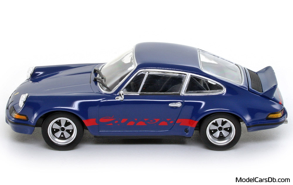 1973 - Porsche 911 Carrera RSR 2.8 Minichamps 1/43 (Blue / Kрасный) Сторона