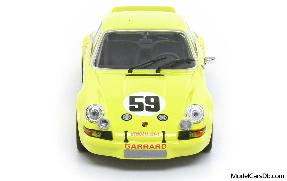 1973 - Porsche 911 Carrera RSR 2.8 Minichamps 1/43 (Green / White) Front end