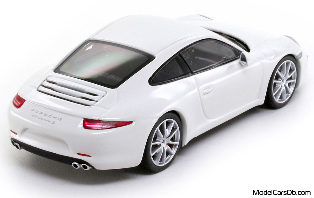 2012 - Porsche 911 Carrera S (991) Minichamps 1/43 (White) Rear right side