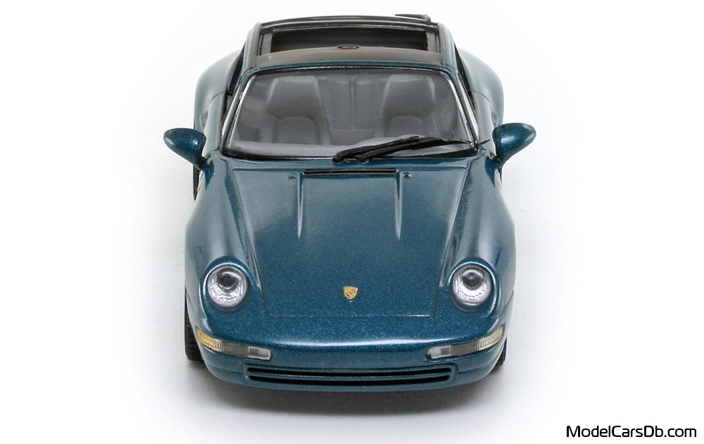 1995 - Porsche 911 Carrera Targa (993) Minichamps 1/43 (Синий) Спереди