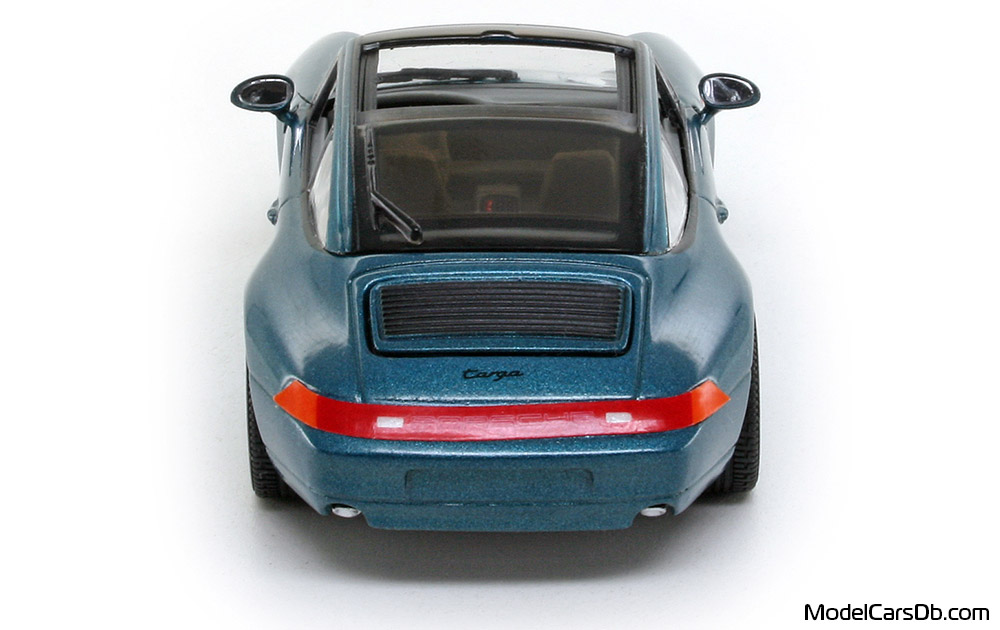 1995 - Porsche 911 Carrera Targa (993) Minichamps 1/43 (Синий) Сзади