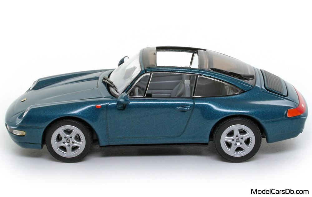 1995 - Porsche 911 Carrera Targa (993) Minichamps 1/43 (Синий) Сторона