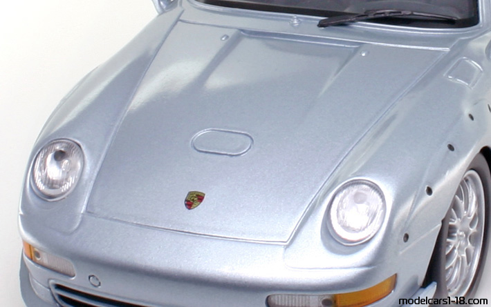 1995 - Porsche 911 GT2 (993) Anson 1/18 (Син) Багажник / Отварящи се фарове