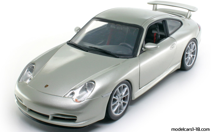 2003 - Porsche 911 GT3 (996) Hot Wheels 1/18 - Передняя левая сторона