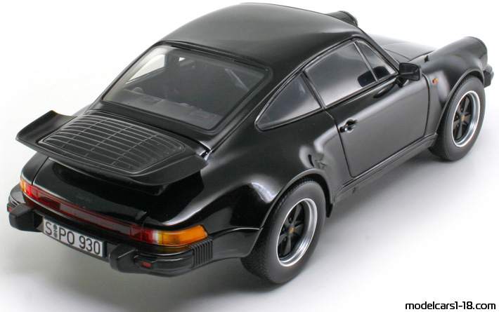1987 - Porsche 911 Turbo 3.3 (930) Norev 1/18 (Black) Rear right side