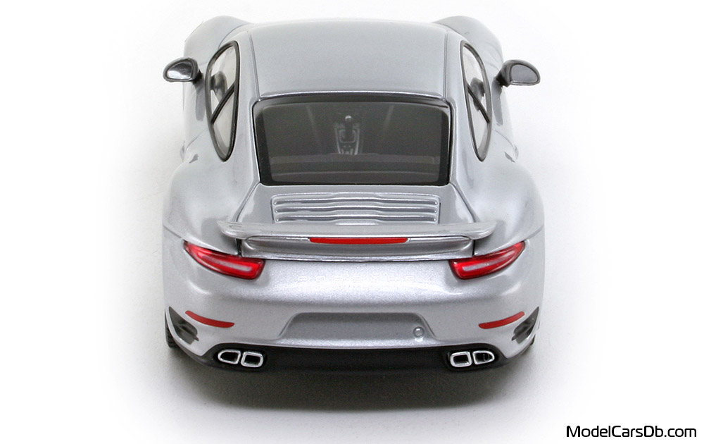 2014 - Porsche 911 Turbo (991) Minichamps 1/43 (Silver) Rear end