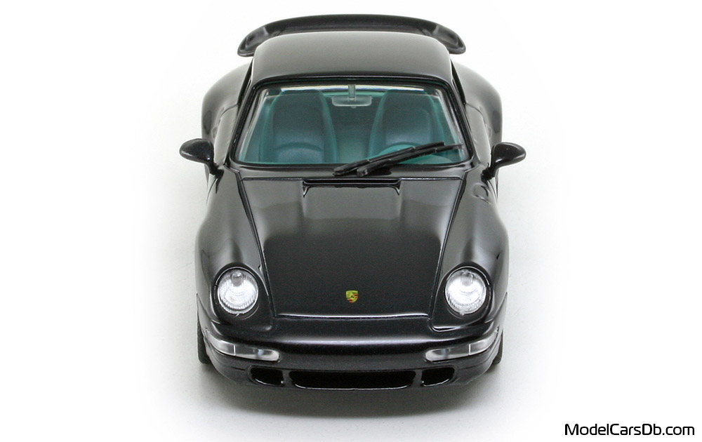 1995 - Porsche 911 Turbo (993) Schuco 1/43 (Black) Front end