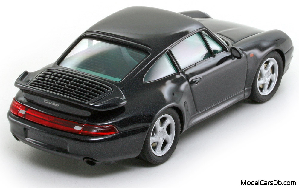 1995 - Porsche 911 Turbo (993) Schuco 1/43 (Black) Rear right side