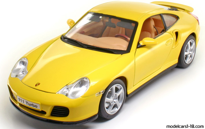 2000 - Porsche 911 Turbo (996) Welly 1/18 - Передняя левая сторона