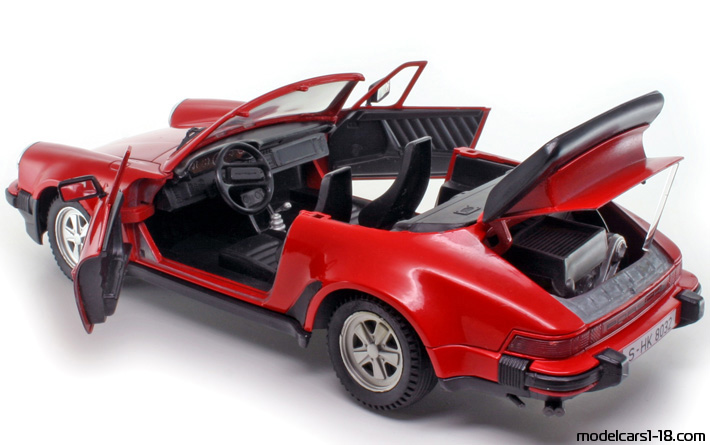 1987 - Porsche 911 Turbo Cabriolet 3.3 (930) Polistil 1/16 (Red) Opening parts
