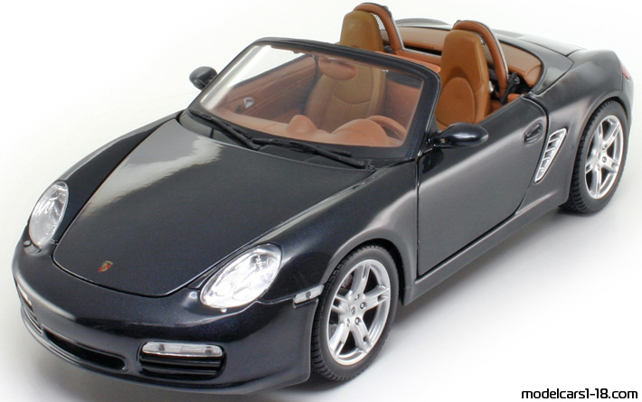 2009 - Porsche Boxster S (987) Maisto 1/18 - Предна лява страна