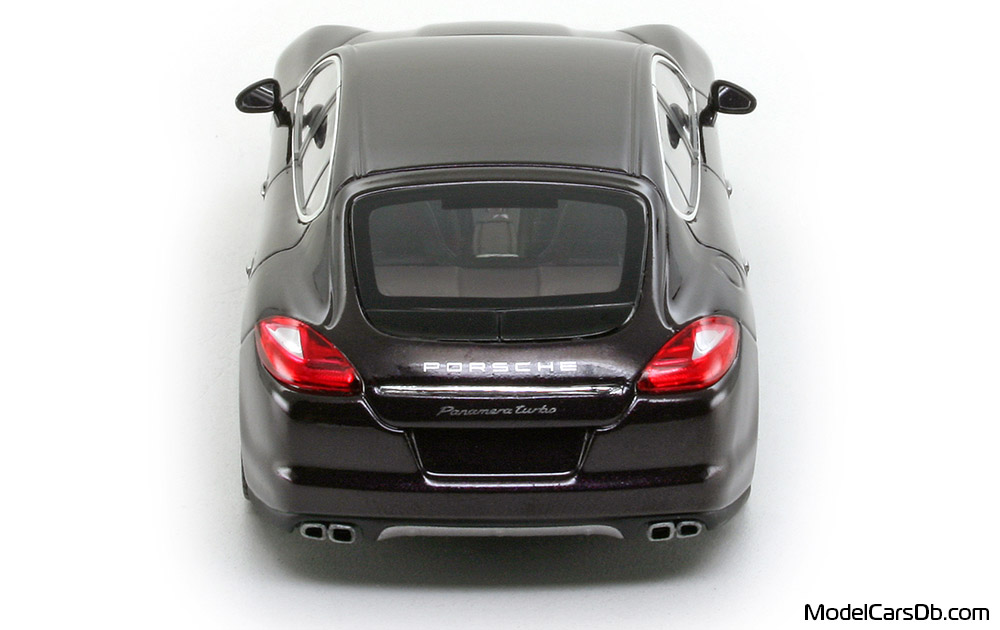 2009 - Porsche Panamera Turbo (970) Minichamps 1/43 (Purple) Rear end