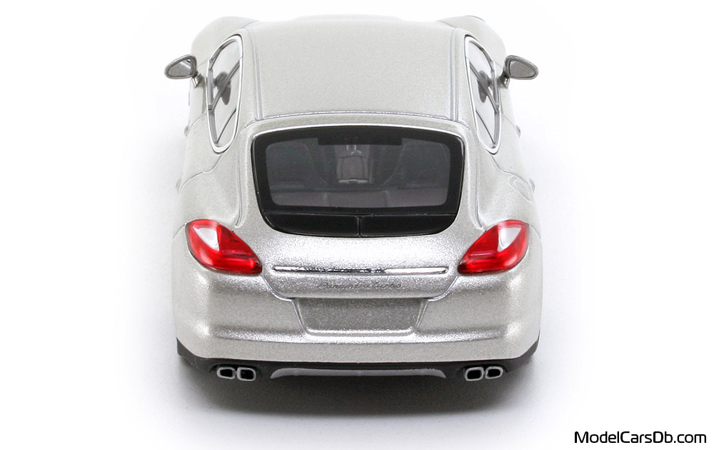 2013 - Porsche Panamera Turbo (970) Minichamps 1/43 (Silver) Rear end