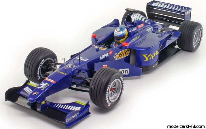 2000 - Prost Peugeot AP03 Minichamps 1/18 (Blau) Vorne linke Seite