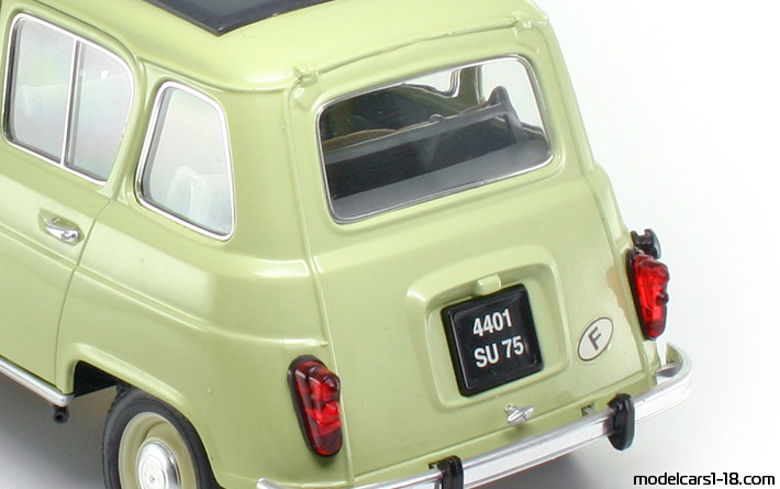 1964 - Renault 4L Solido 1/18 (Grün) Kofferraum / Klappbare Scheinwerfer