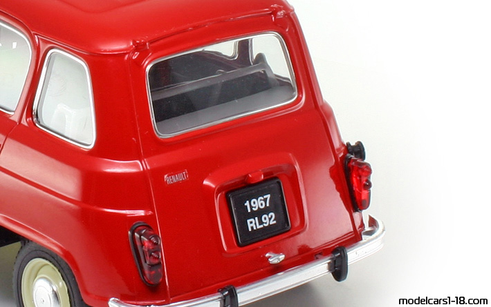 1964 - Renault 4L Fire Dept Solido 1/18 (Red) Other details