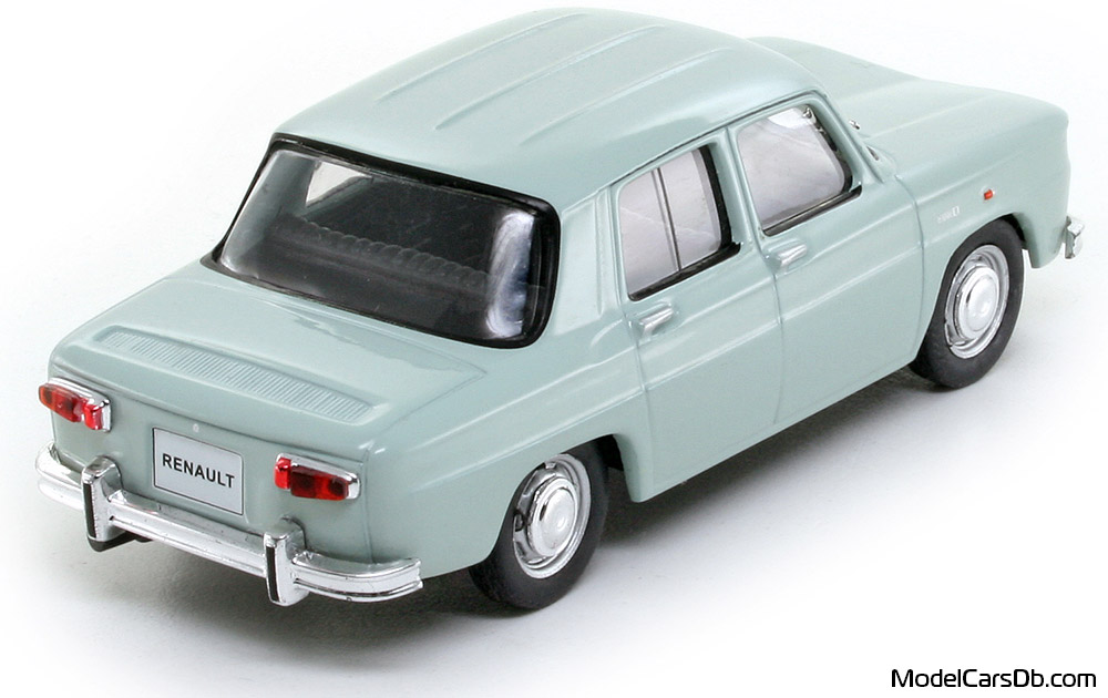 1962 - Renault 8 DeAgostini 1/43 (Weiß) Hinten rechte seite